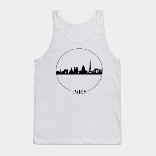 Paris skyline negative Tank Top